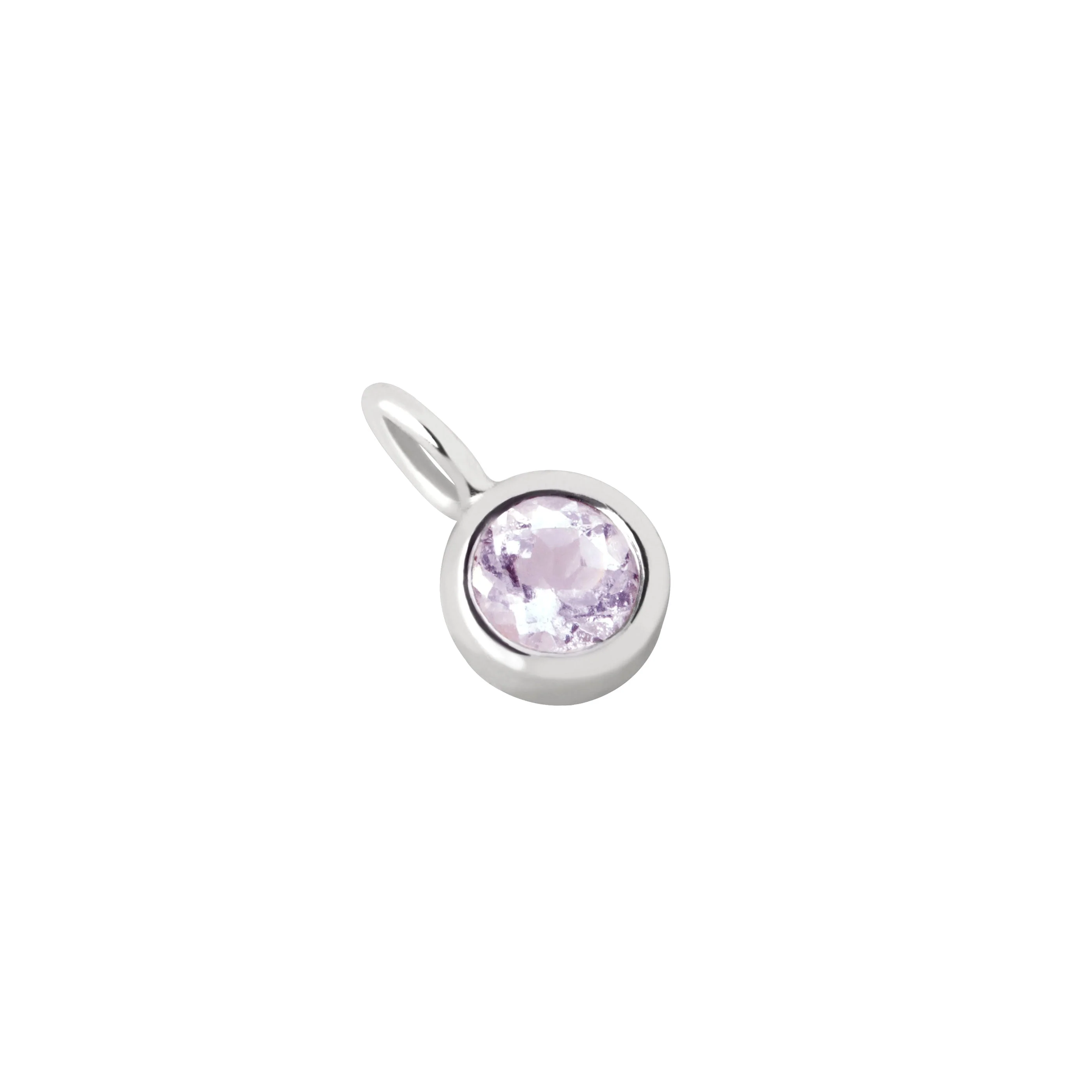 Amethyst Intuition Charm 9k White Gold - Image 3
