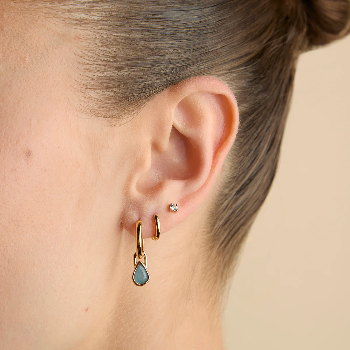 Aquamarine March Clip Charm in Gold - Image 4