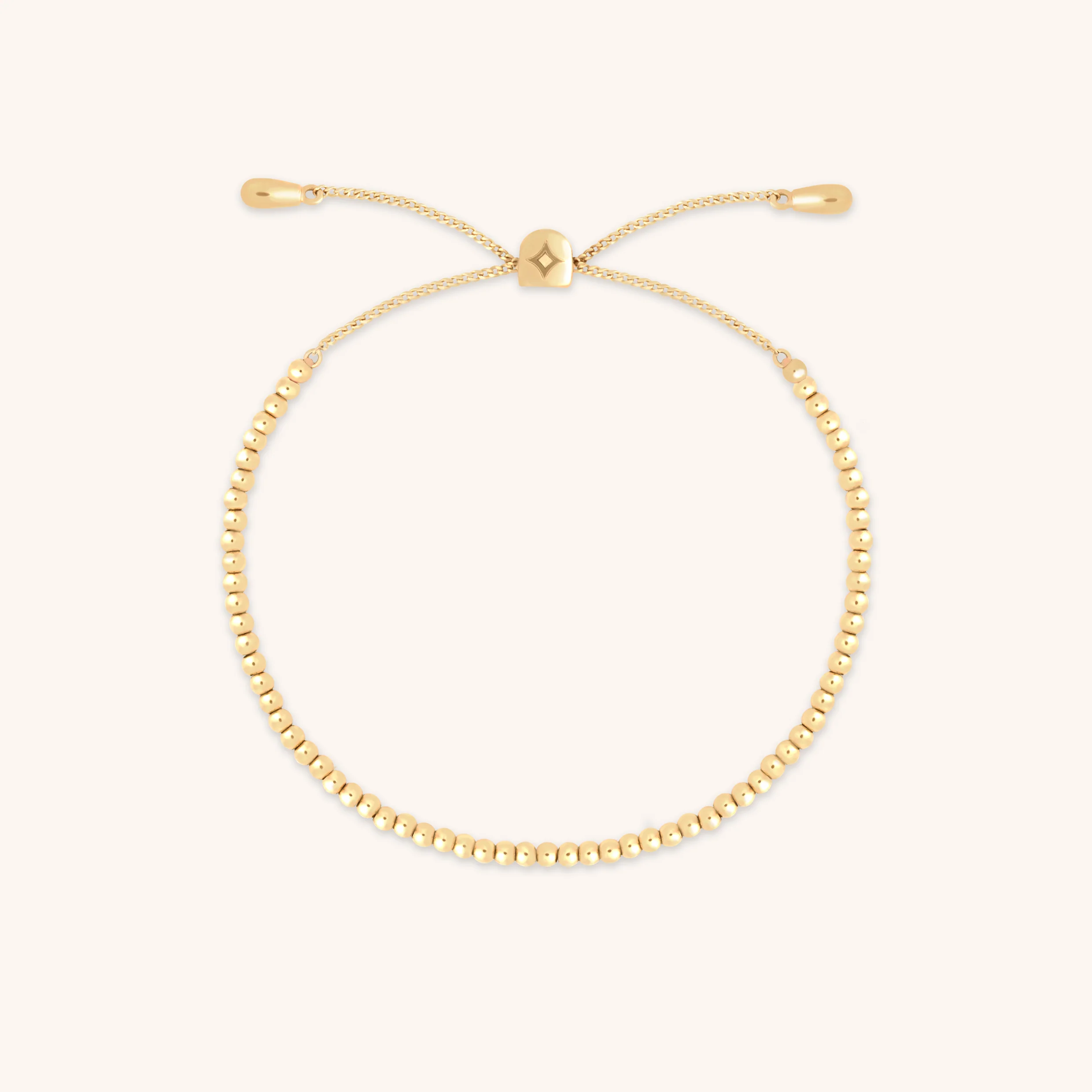 Beaded Bracelet in Solid Gold