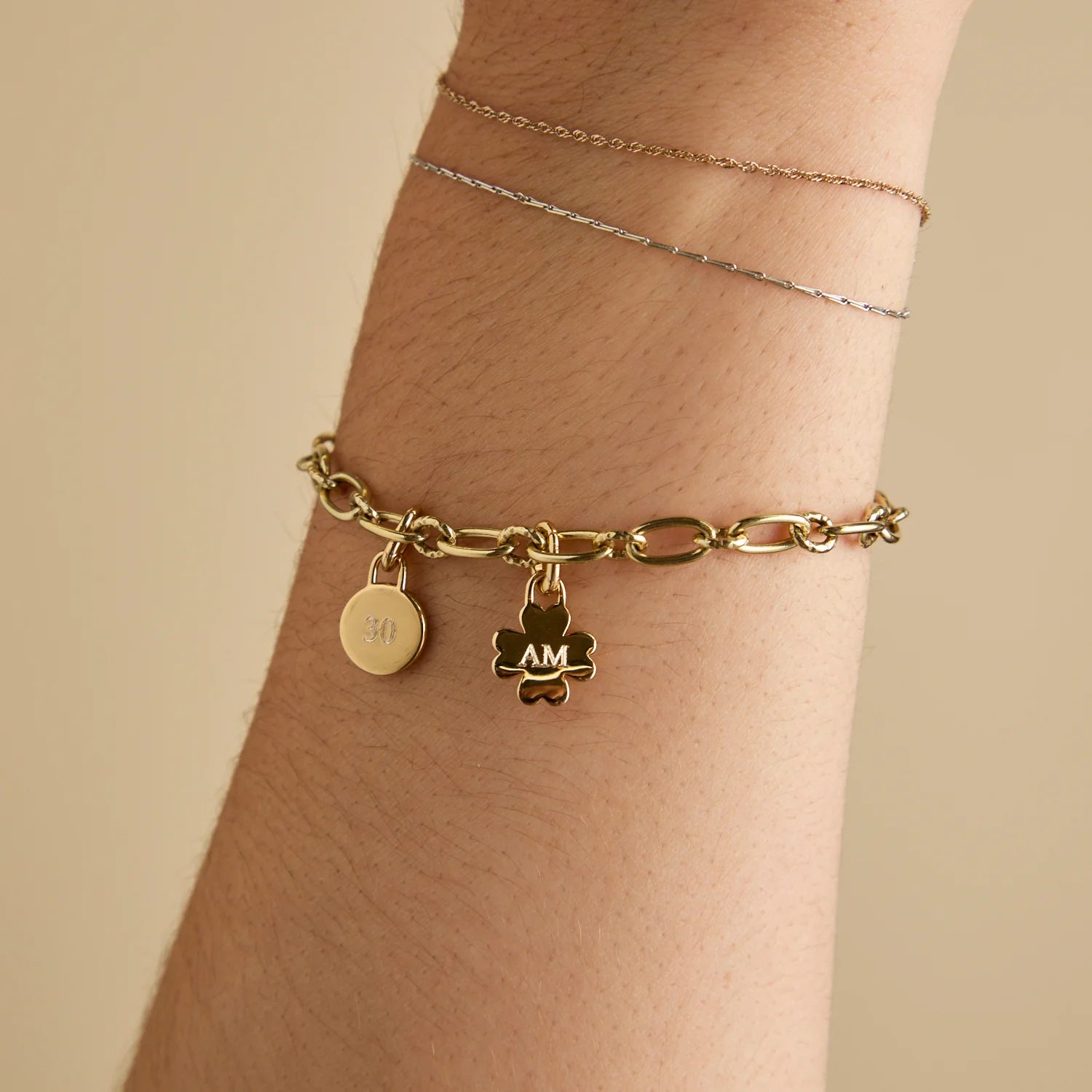 Bold Link Chain Bracelet in Gold - Image 3
