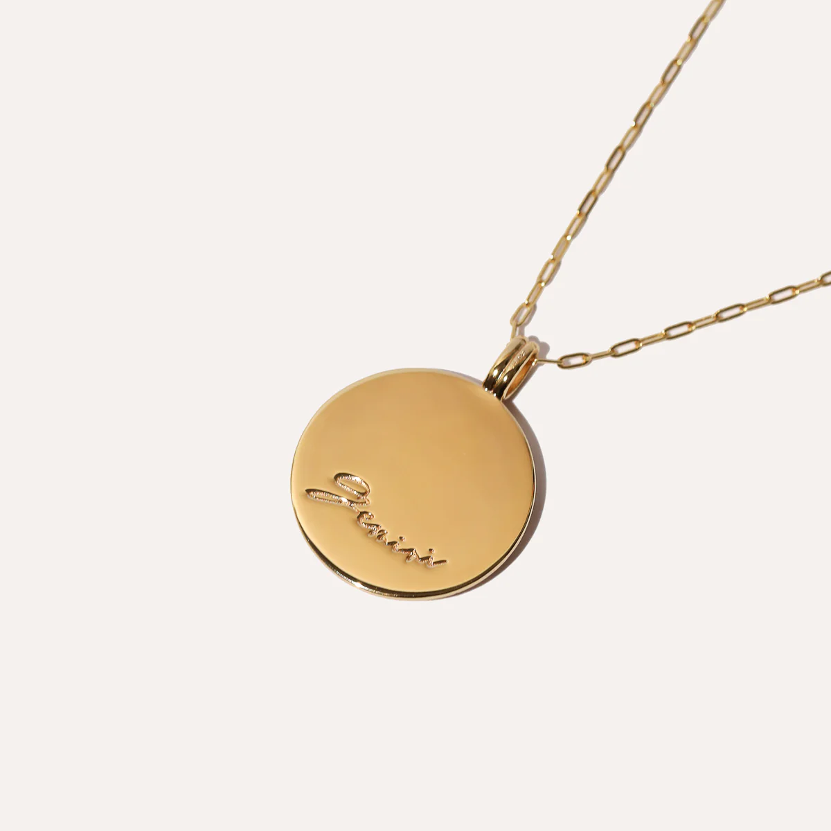 Gemini Bold Zodiac Pendant Necklace in Gold - Image 5