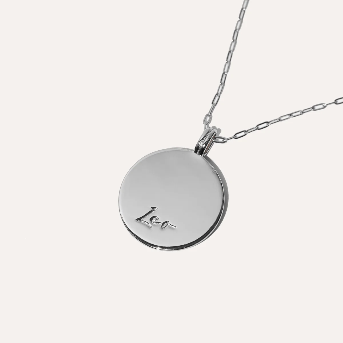 Leo Bold Zodiac Pendant Necklace in Silver - Image 5
