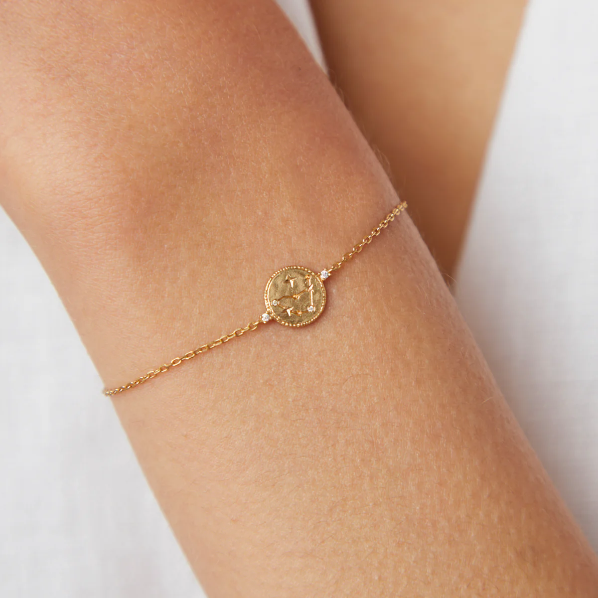 Capricorn Zodiac Bracelet in Gold - Image 2