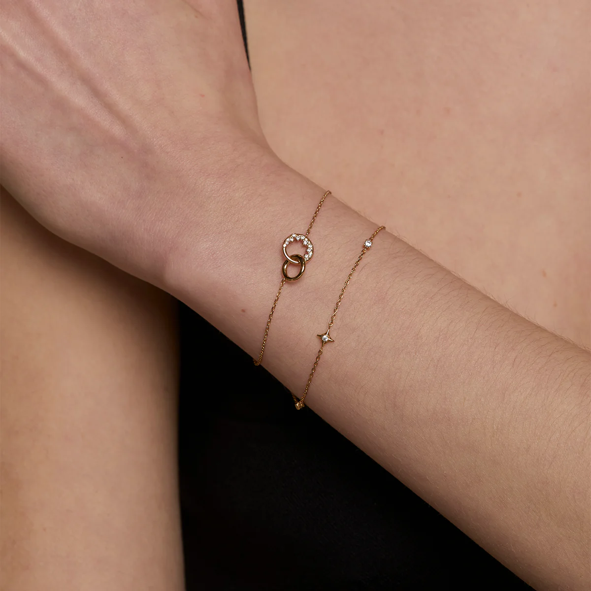 Celestial Bracelet Stacking Set in Gold - Image 2