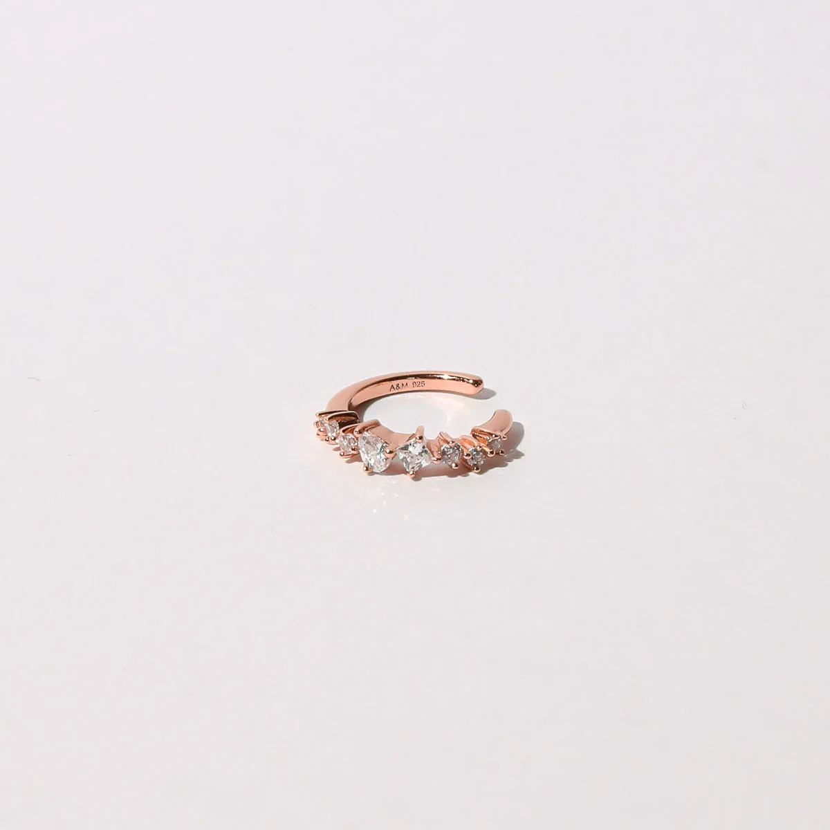 Celestial Crystal Ear Cuff in Rose Gold - Image 3