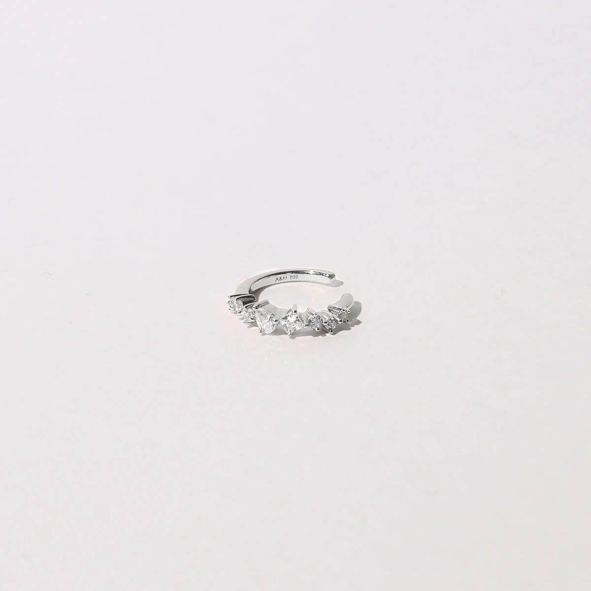 Celestial Crystal Ear Cuff in Silver - Image 3