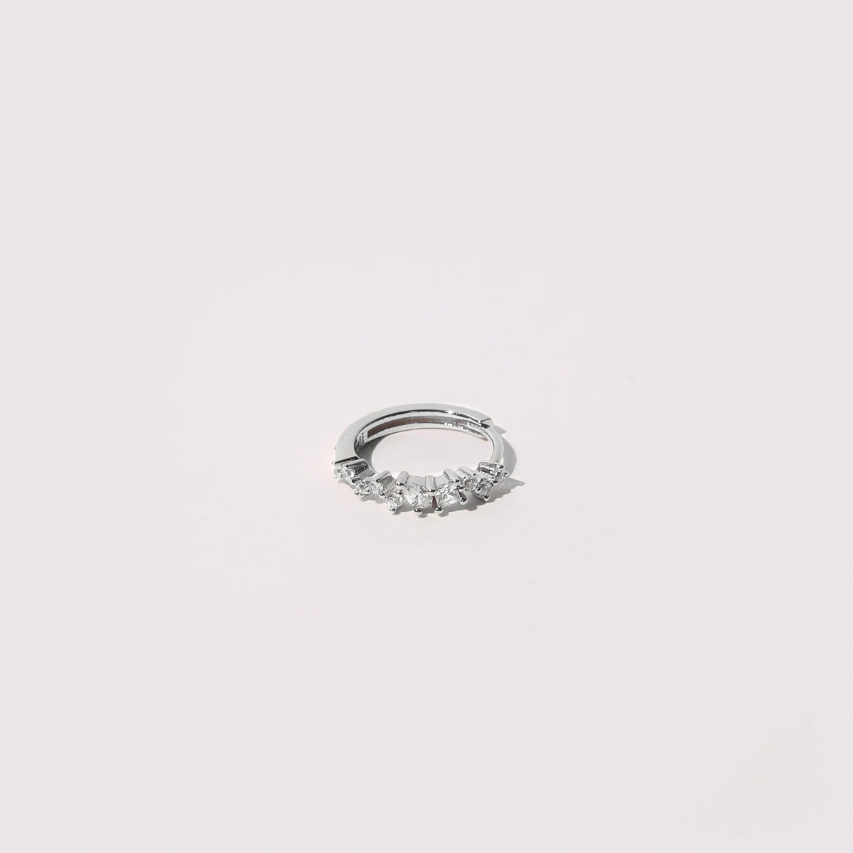 Celestial Crystal 11.5mm Hoop in Silver - Image 3