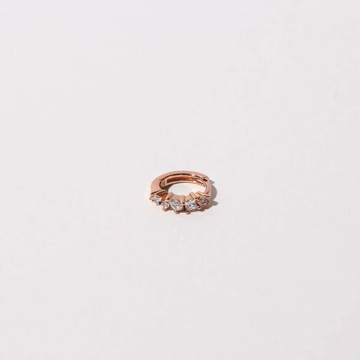 Celestial Crystal 8mm Hoop in Rose Gold - Image 3