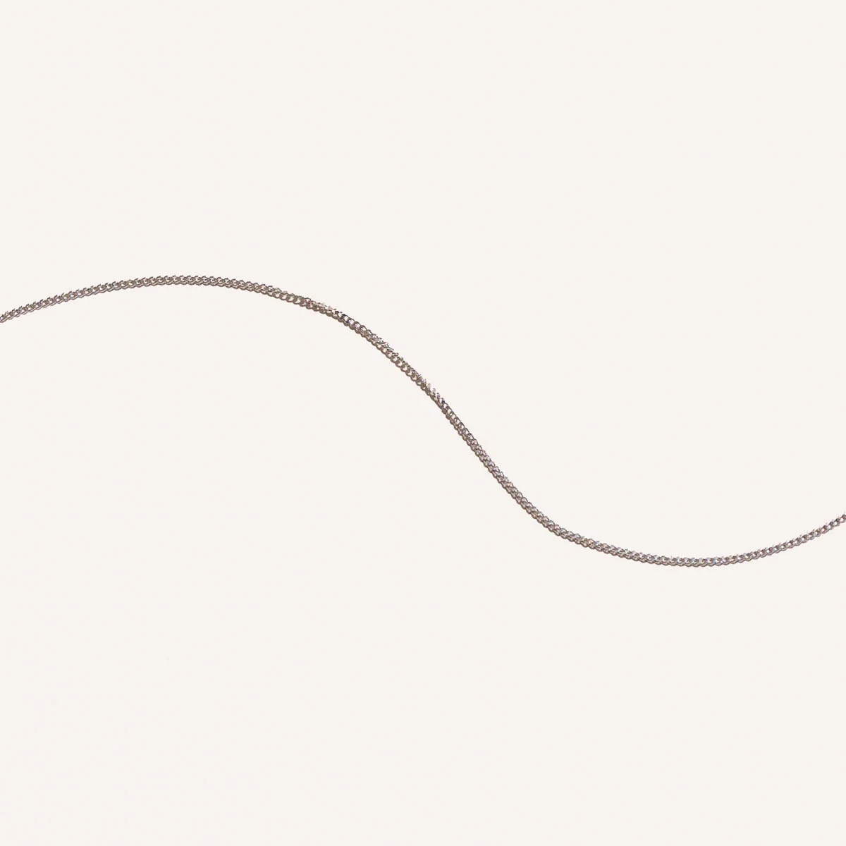 Chelsea Chain Necklace in Solid White Gold - Image 7