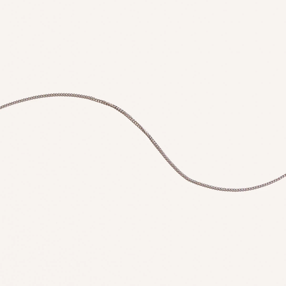 Chelsea Story Chain Necklace in Solid White Gold - Image 6
