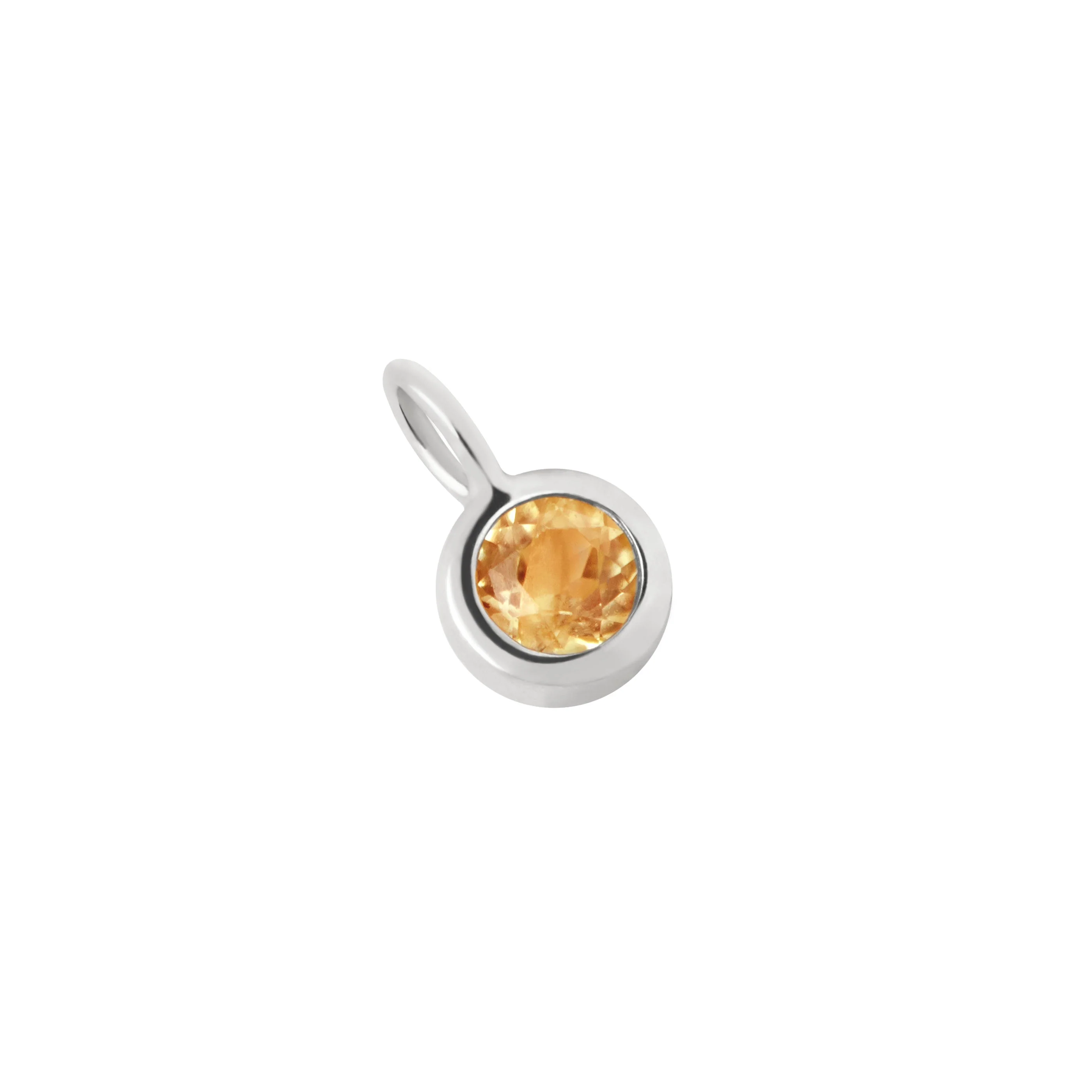 Citrine Exploration Charm 9k White Gold - Image 3