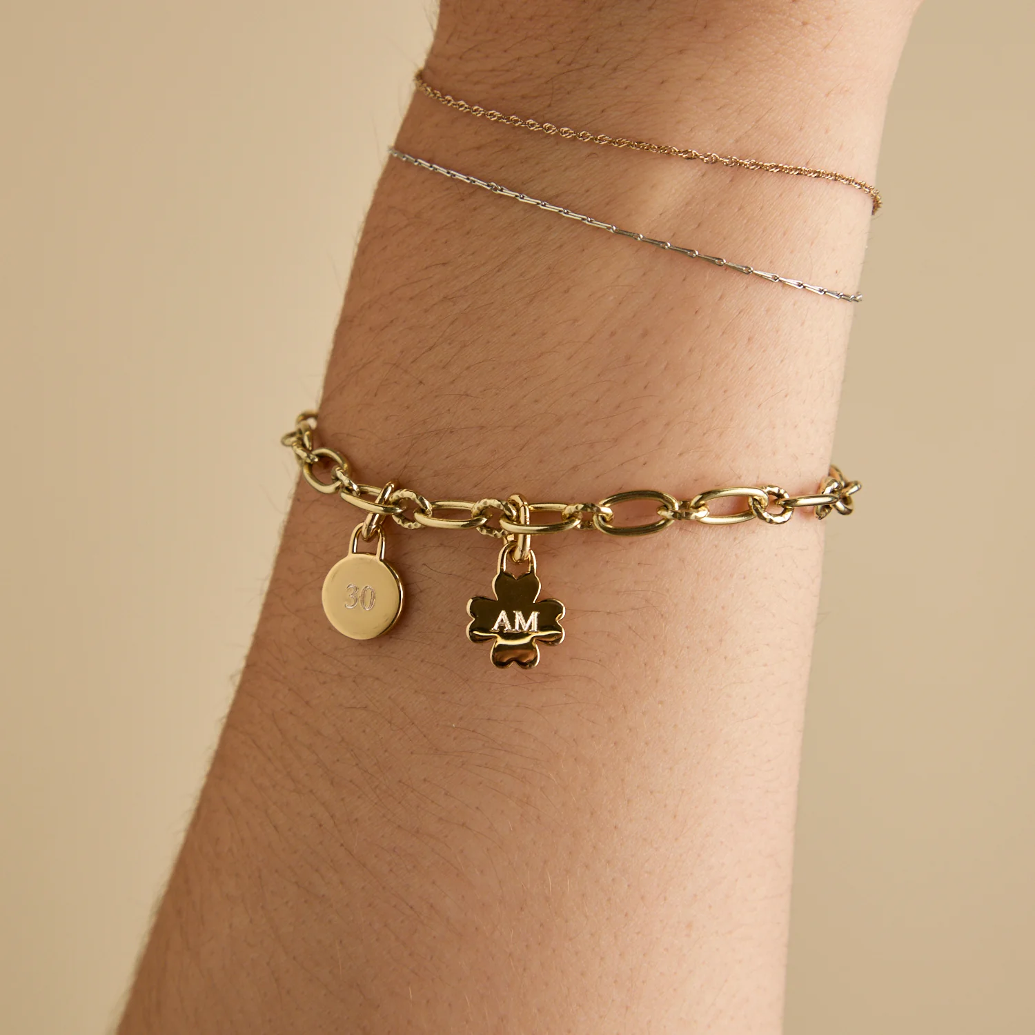 Clover Clip Charm in Gold - Image 7