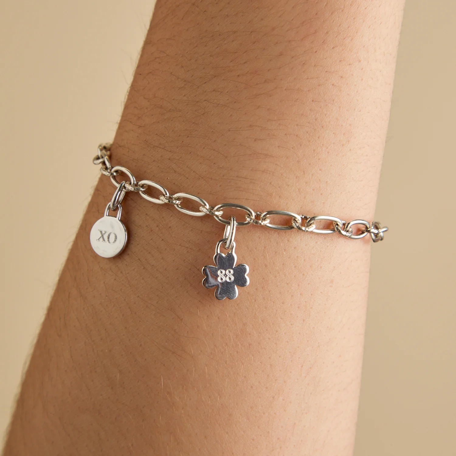 Clover Clip Charm in Silver - Image 6