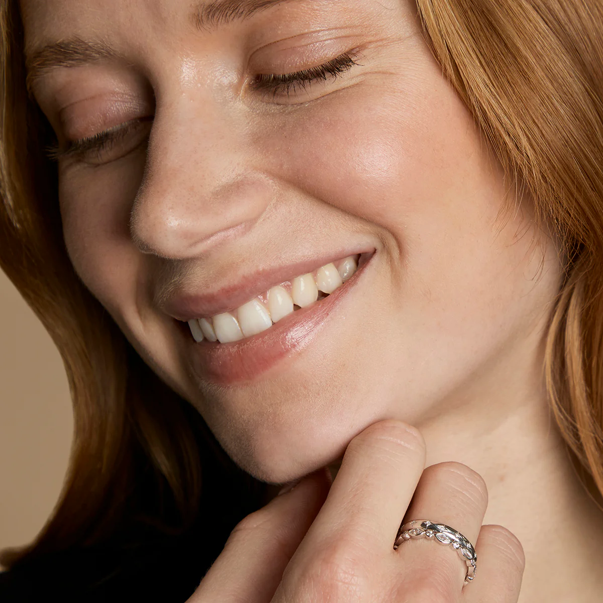 Crystal Band Ring Stacking Set in Silver - Image 5