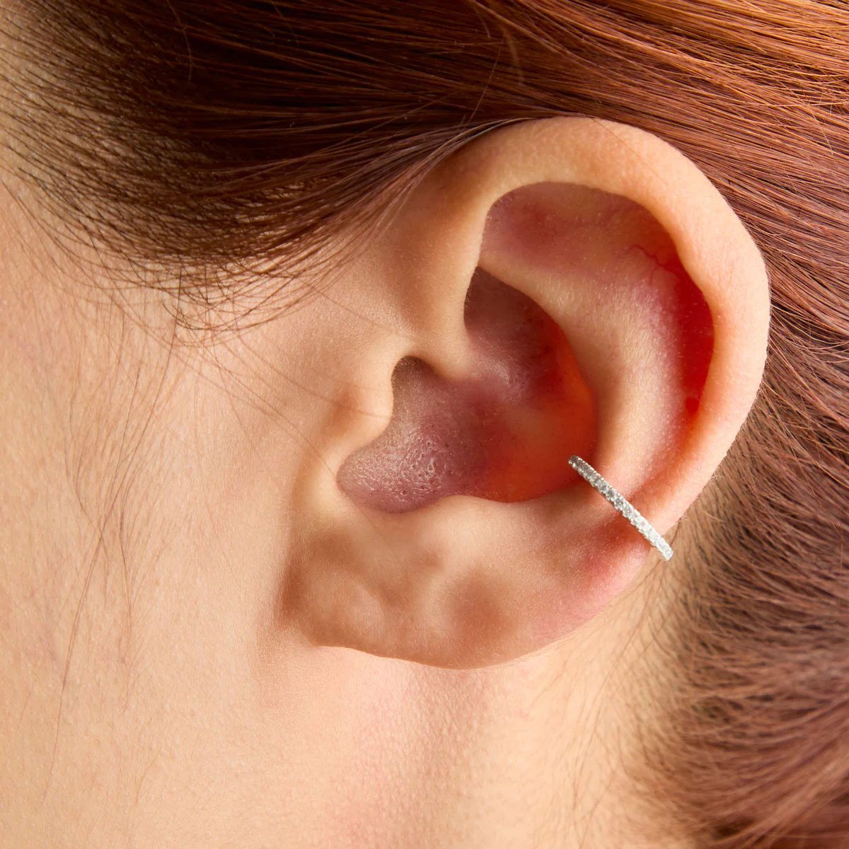 Crystal Ear Cuff in Silver - Image 2