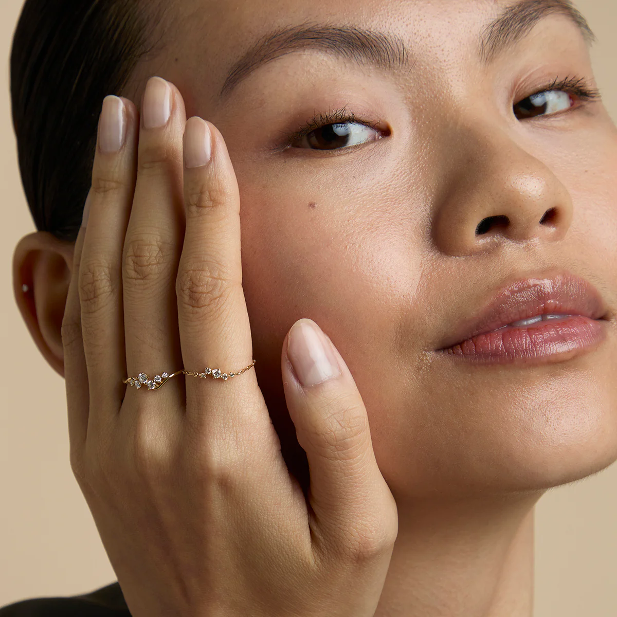 Diamond Cluster Ring in Solid Gold - Image 6