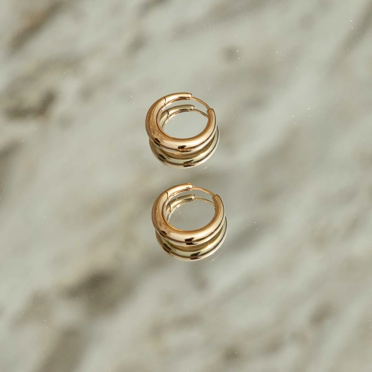 Dome Hoops in Gold - Image 4