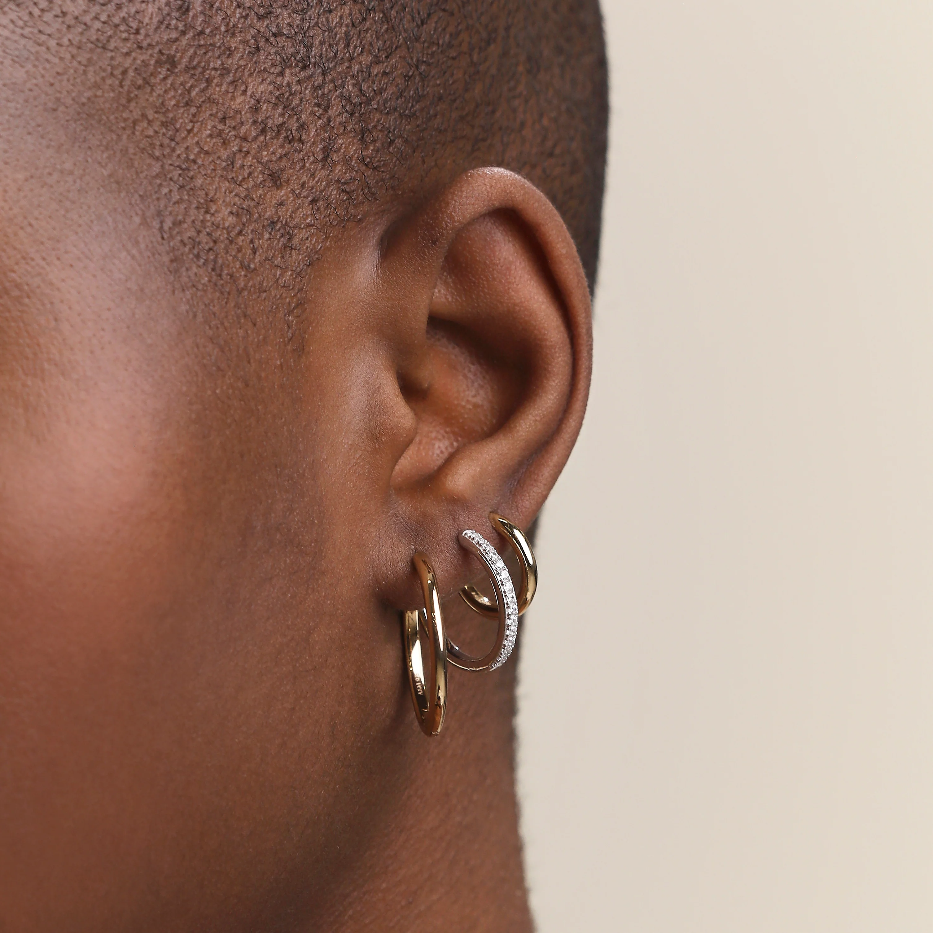 Essential Hoops Stacking Set in Mixed Metal - Image 2