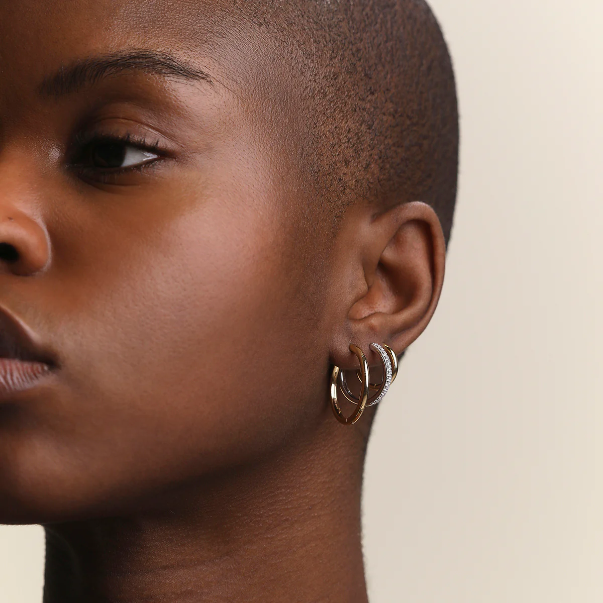 Essential Hoops Stacking Set in Mixed Metal - Image 4