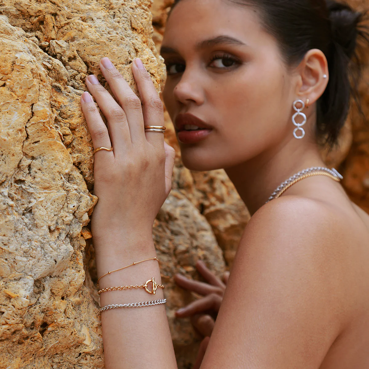 Essential Stacking Ring in Silver - Image 5