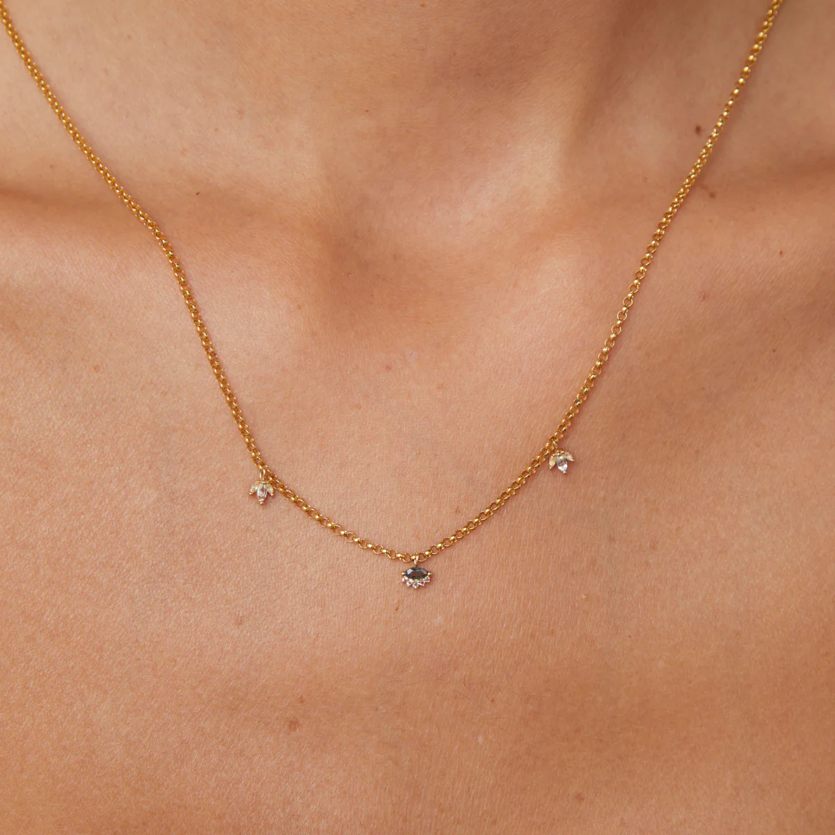 Evil Eye Charm 9k Gold - Image 3
