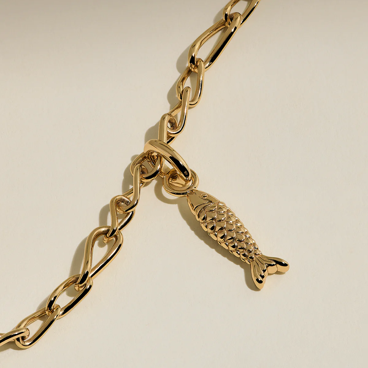 Fish Clip Charm in Gold - Image 4