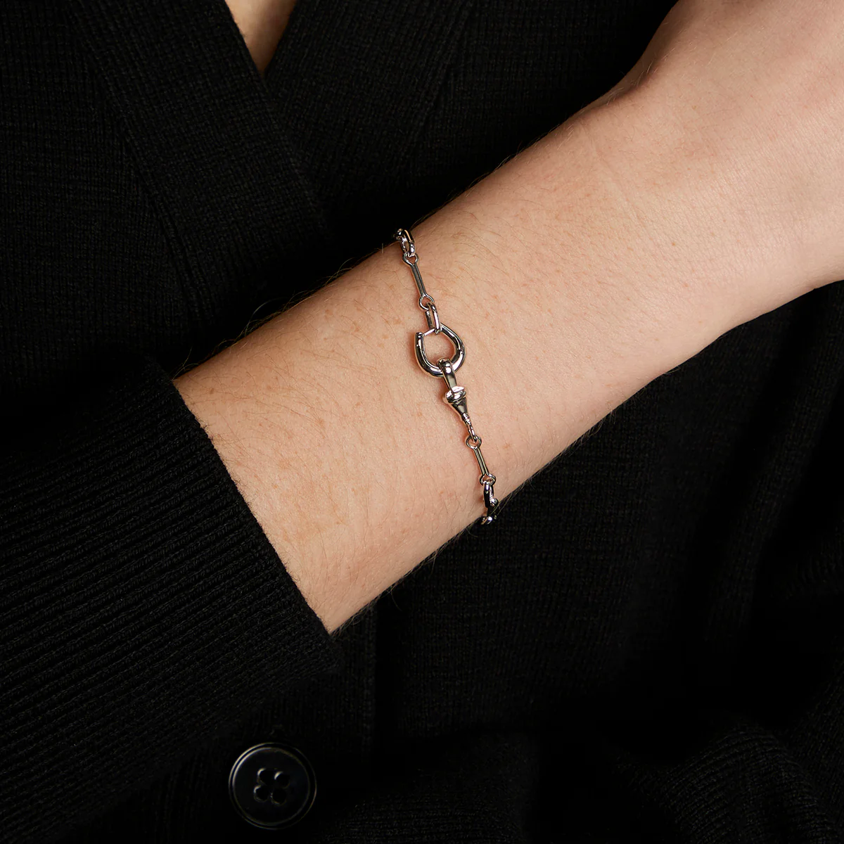 Hardware Chain Bracelet in Silver - Image 2