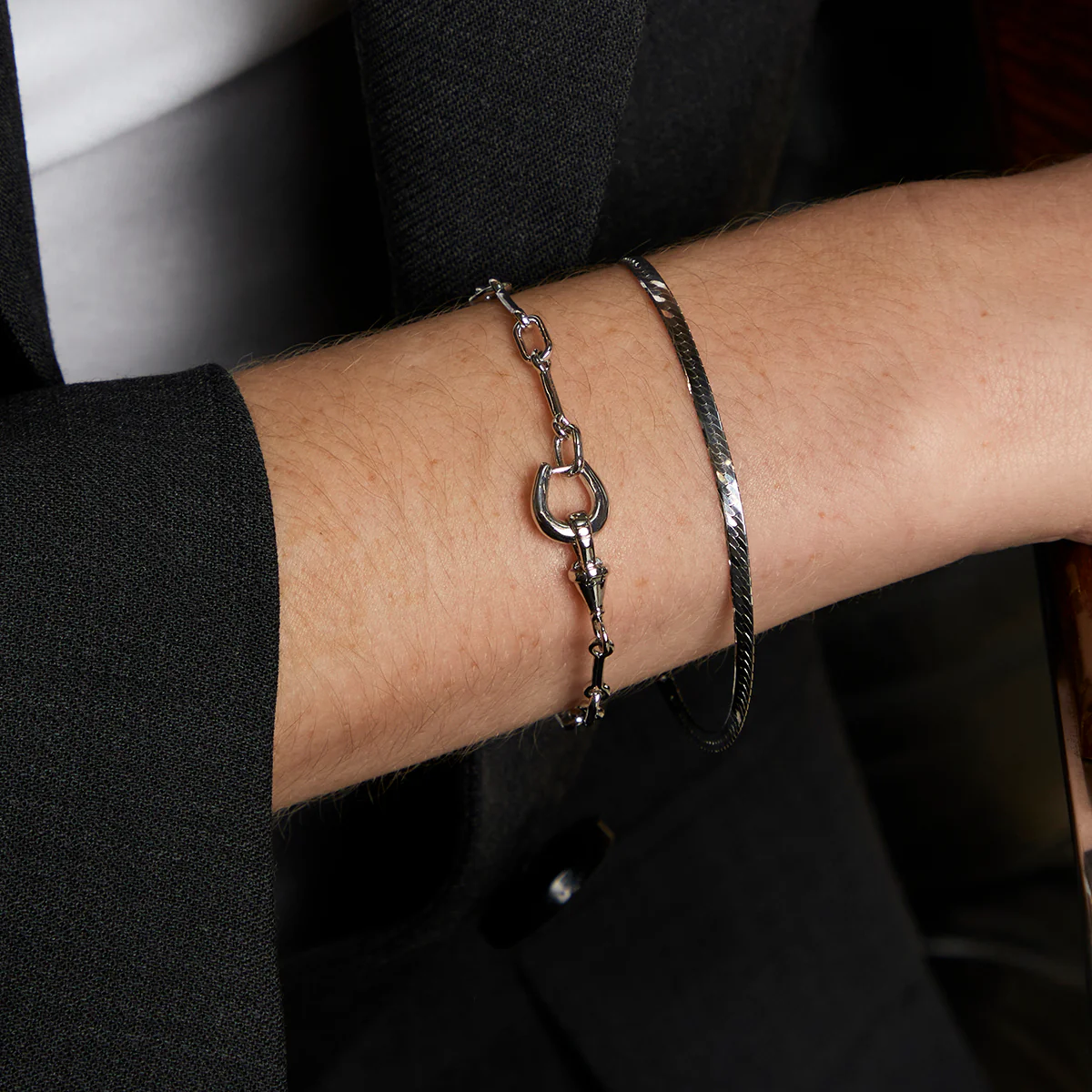 Hardware Chain Bracelet in Silver - Image 3