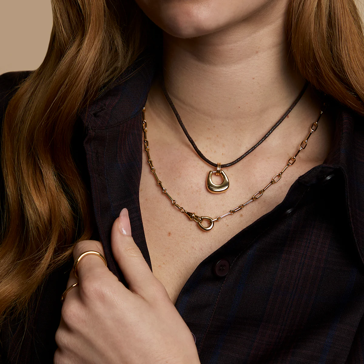 Hardware Chain Necklace in Gold - Image 4