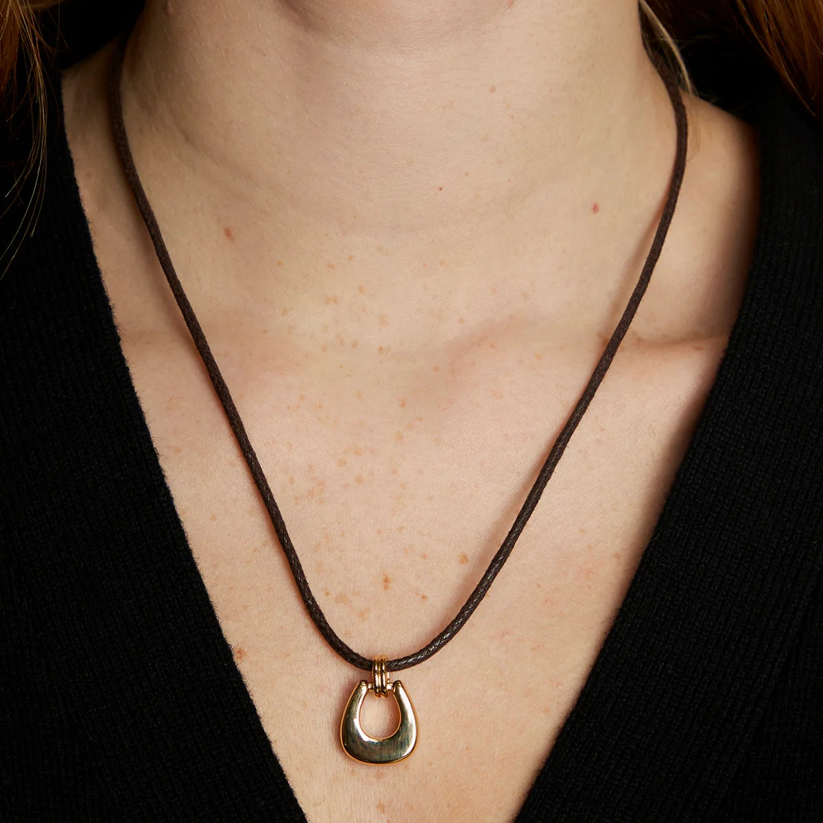 Hardware Pendant Cord Necklace in Gold - Image 2