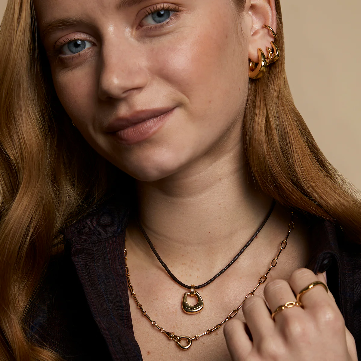Hardware Pendant Cord Necklace in Gold - Image 6