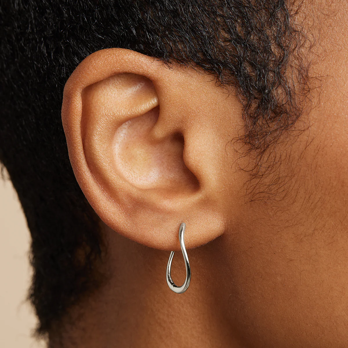 Infinite Hoops in Solid White Gold - Image 2