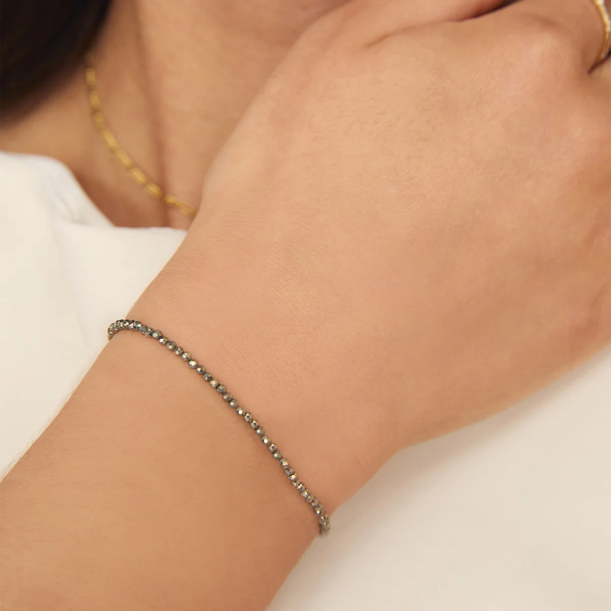 Ironstone Gemstone Bracelet in 9k White Gold - Image 2