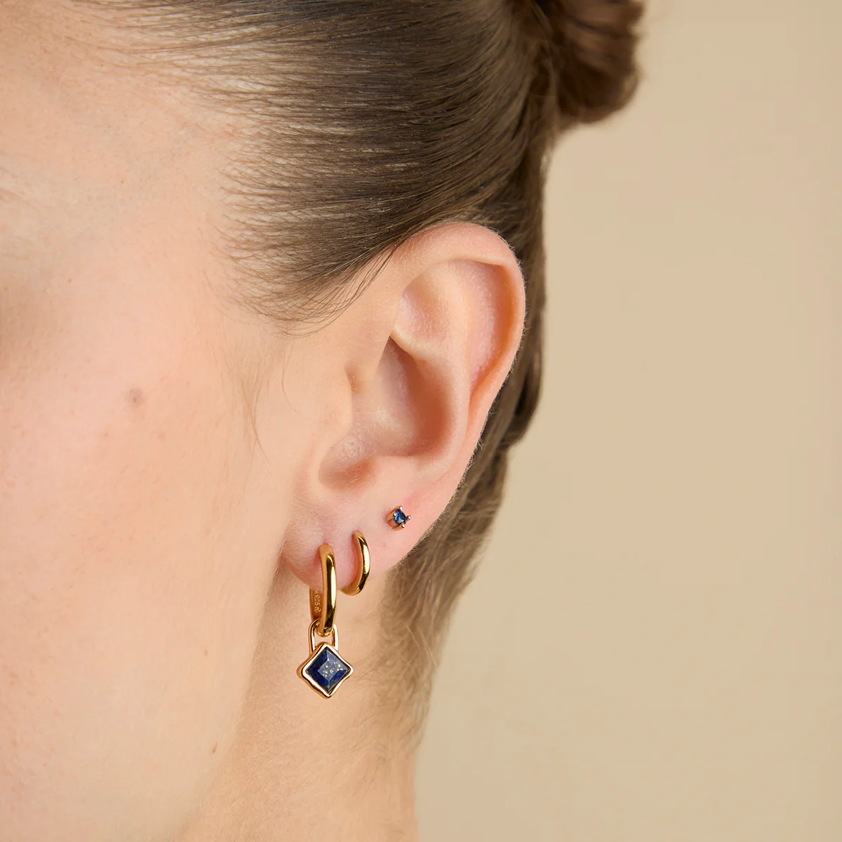 Lapis September Clip Charm in Gold - Image 4