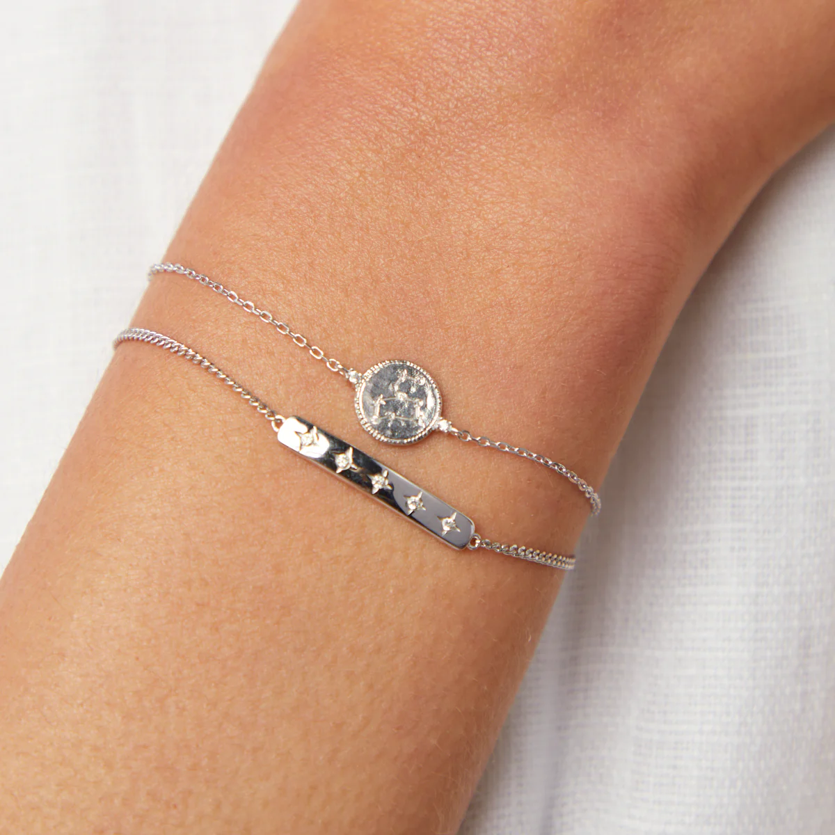 Leo Zodiac Bracelet in Silver - Image 3