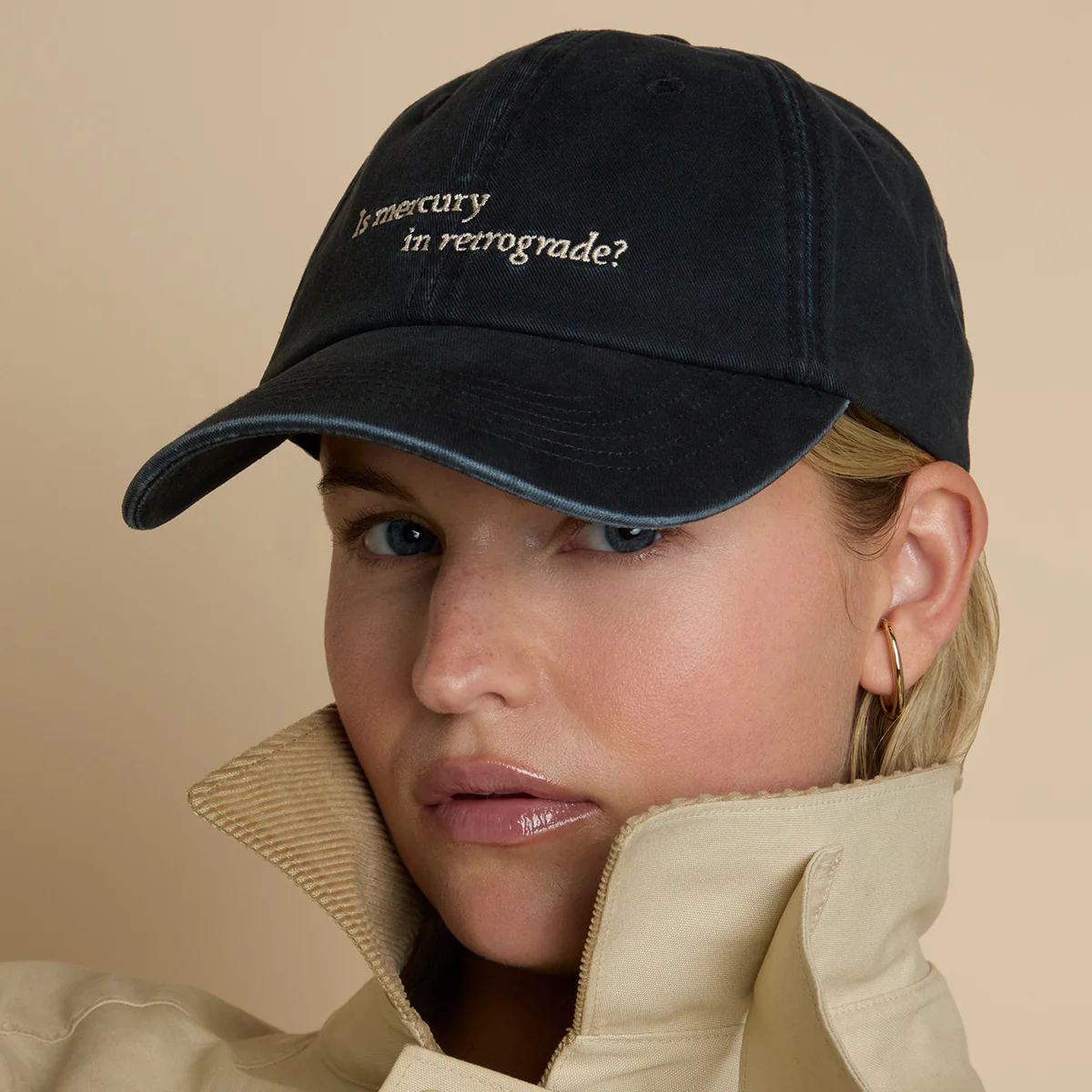 Mercury in Retrograde Cap in Dark Blue - Image 3