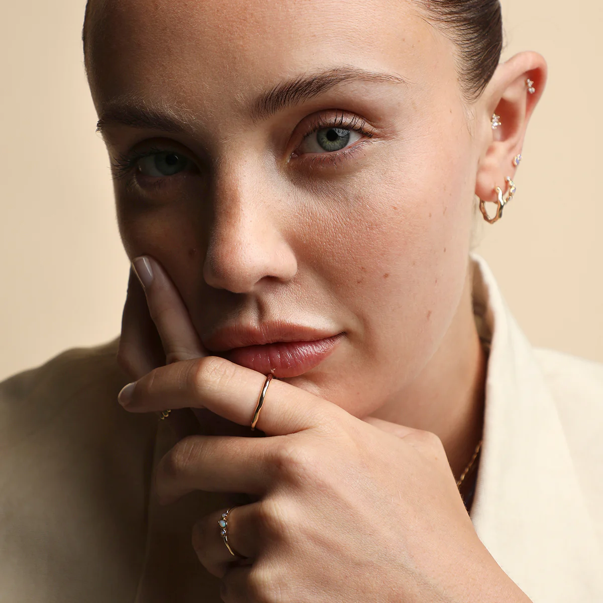 Molten Band Ring in Solid Gold - Image 6