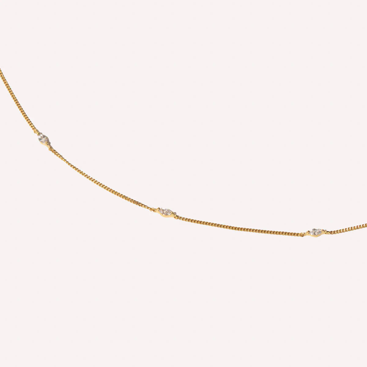 Navette Crystal Bracelet in Gold - Image 3