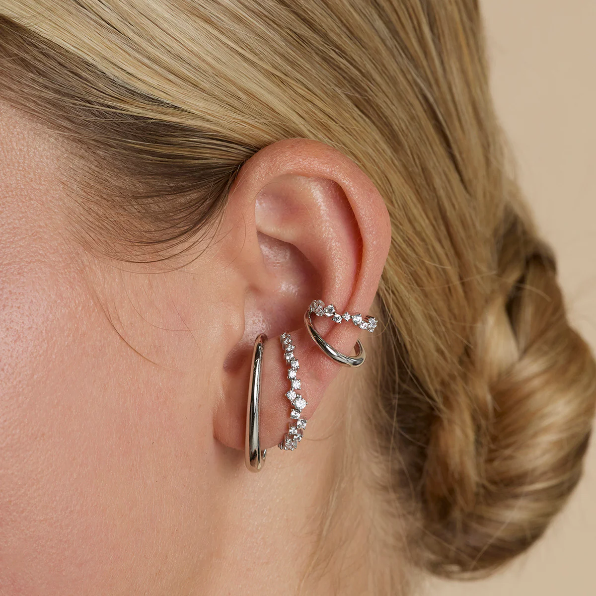 Orbit Dome Stud in Silver - Image 3
