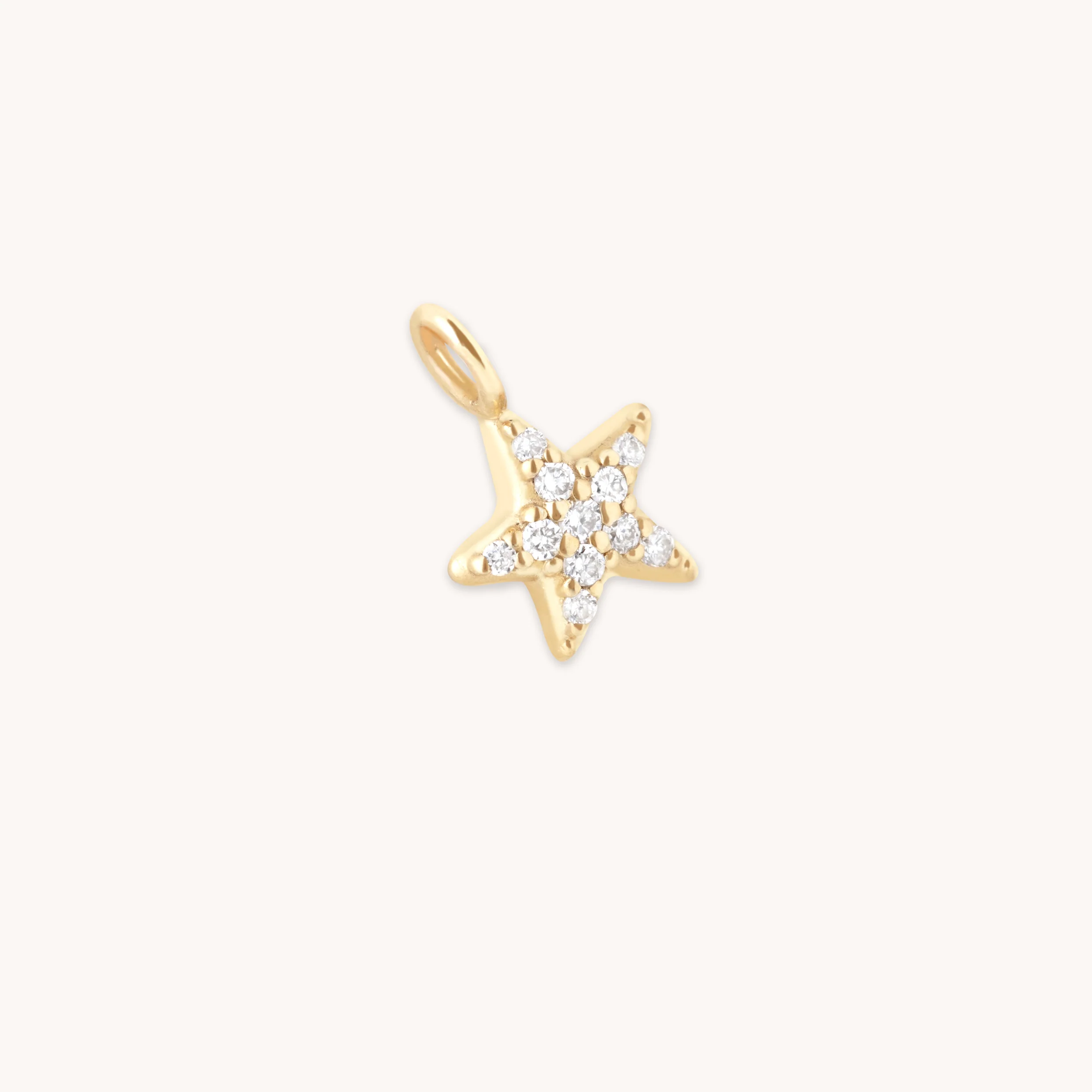 Pavé Star Charm 9k Gold - Image 7