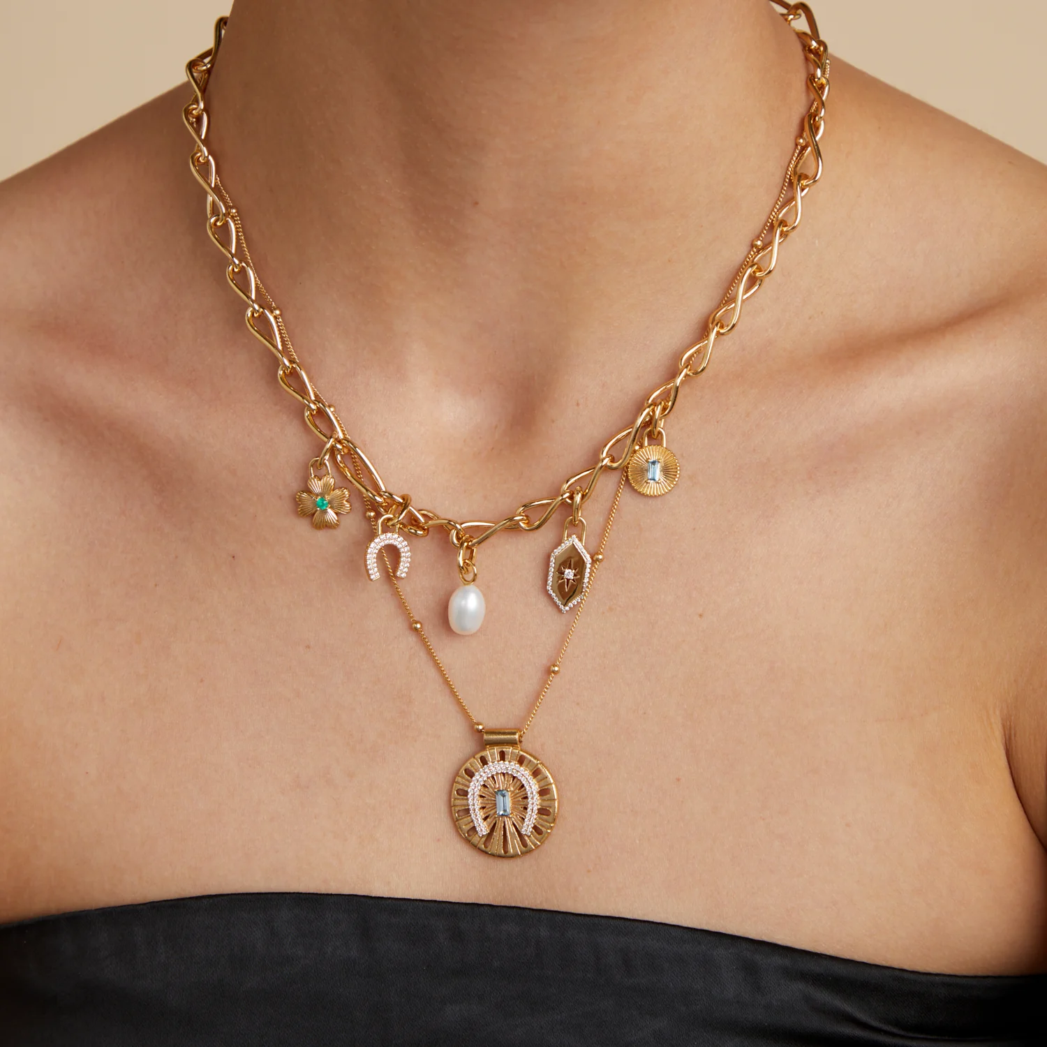 Pearl Clip Charm in Gold - Image 5