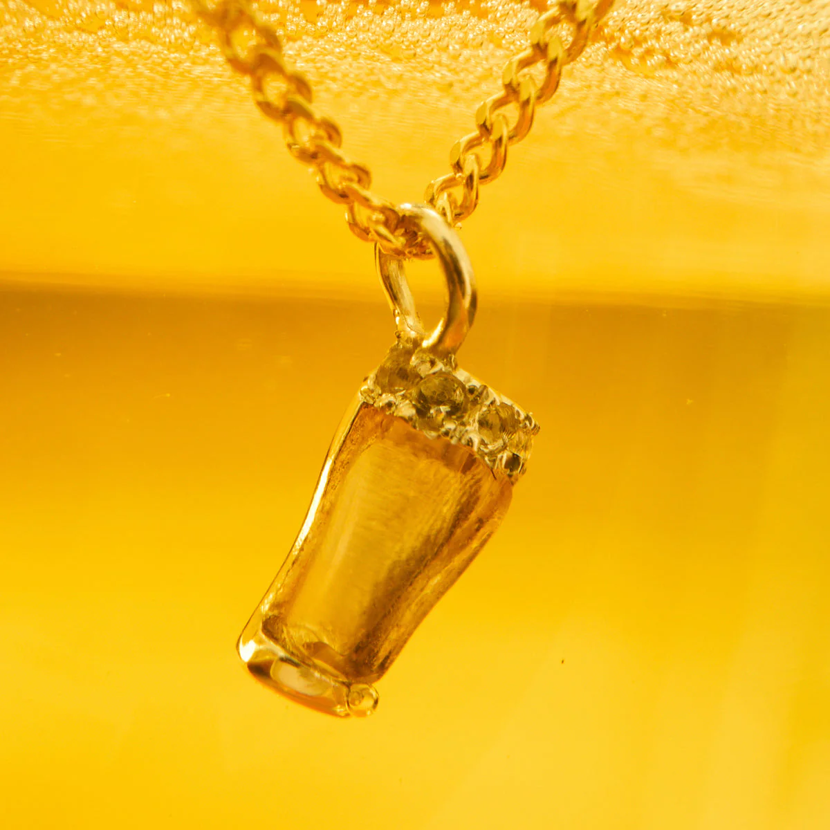 Pint of Beer Charm 9K Gold - Image 3