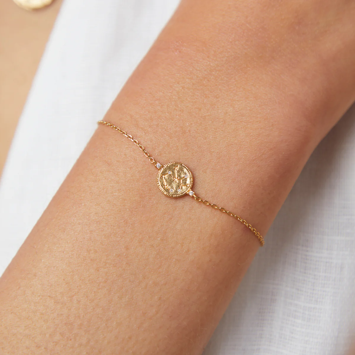 Sagittarius Zodiac Bracelet in Gold - Image 2
