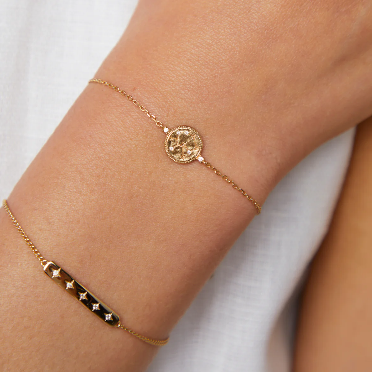 Sagittarius Zodiac Bracelet in Gold - Image 3