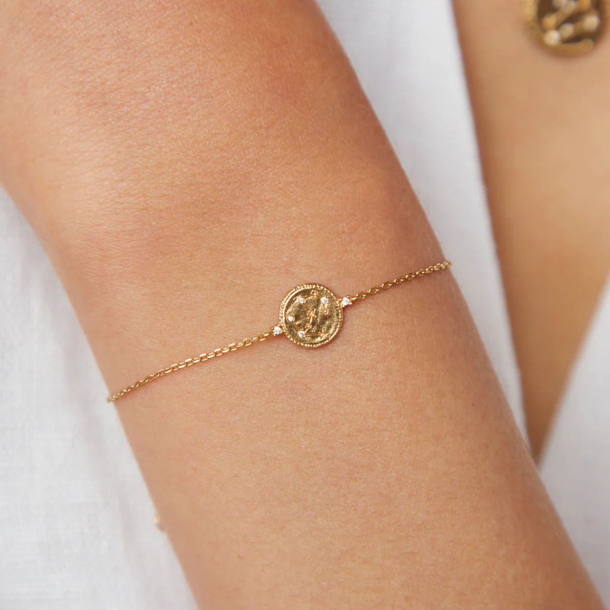 Scorpio Zodiac Bracelet in Gold - Image 2