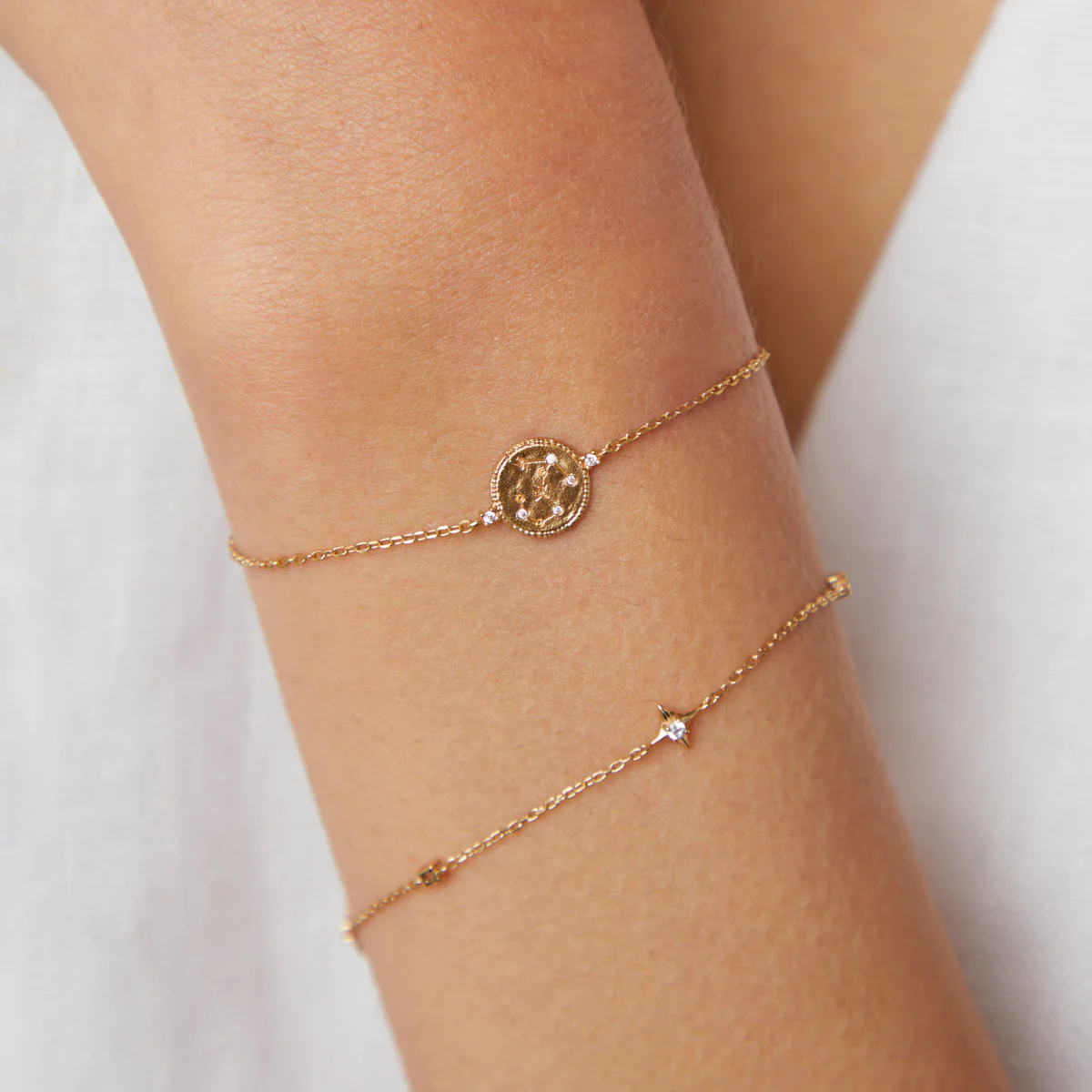 Scorpio Zodiac Bracelet in Gold - Image 3