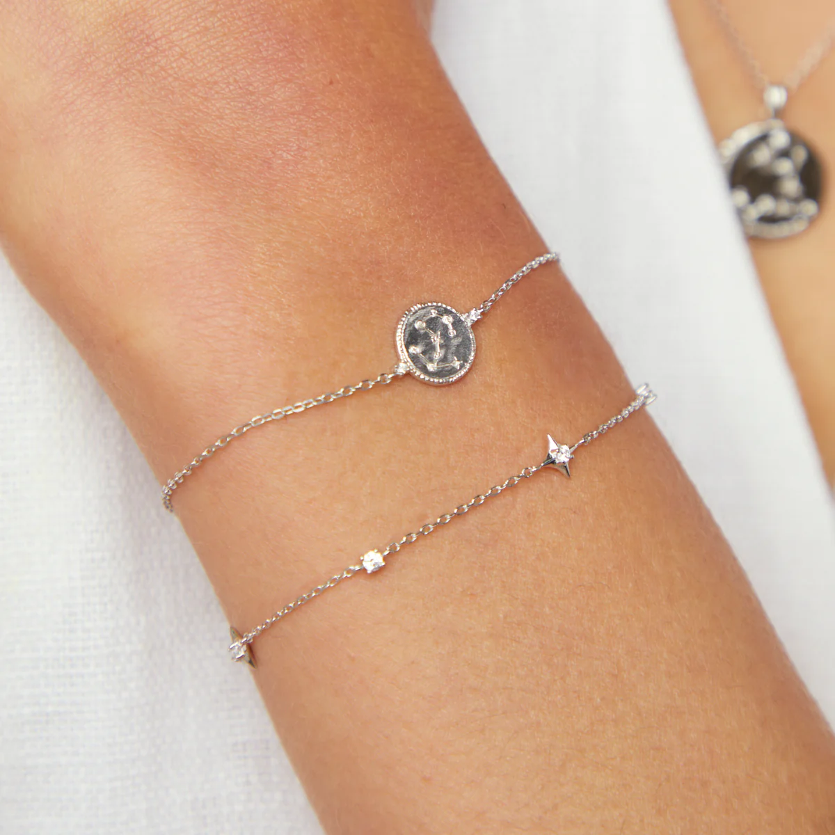 Scorpio Zodiac Bracelet in Silver - Image 3