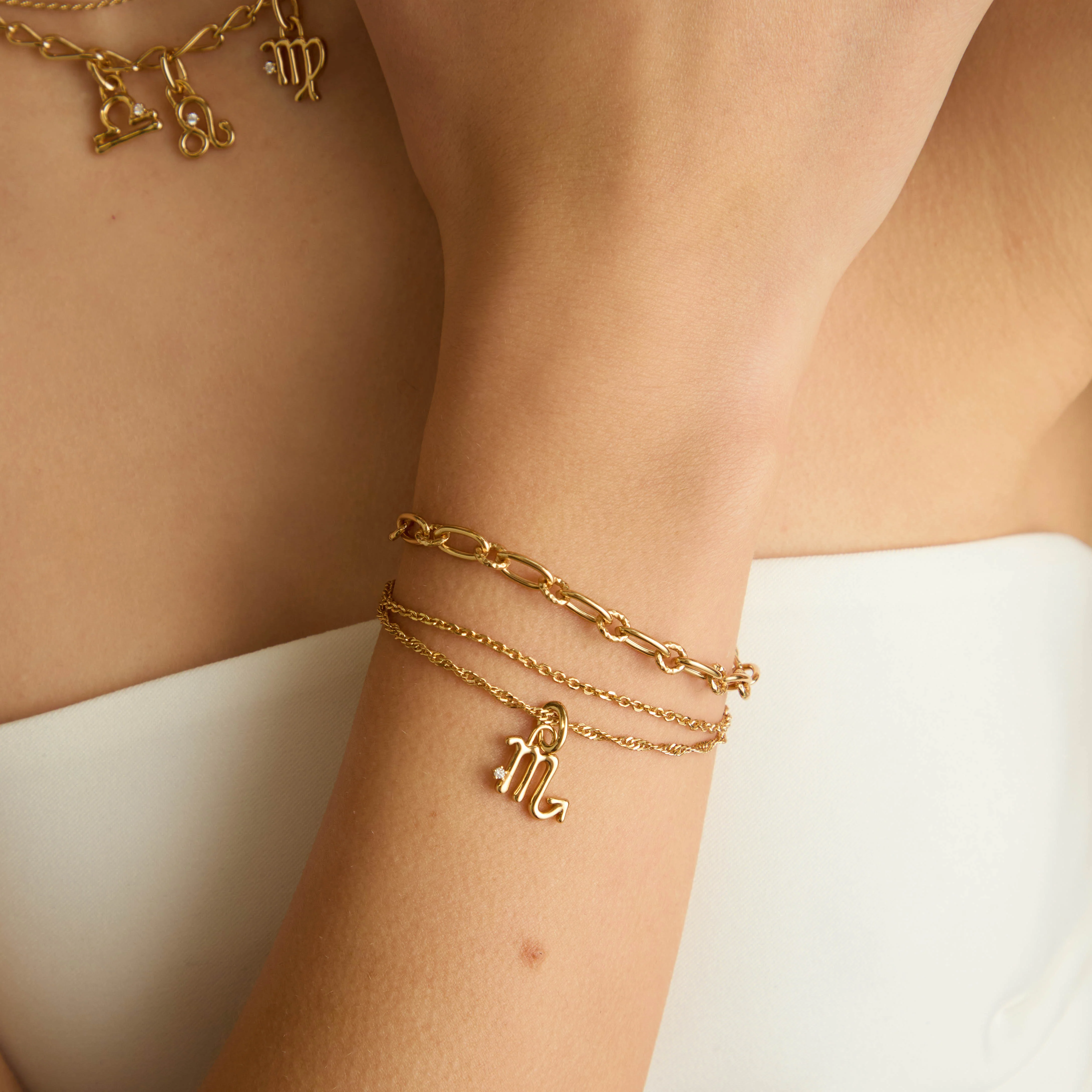 Scorpio Zodiac Clip Charm in Gold - Image 4