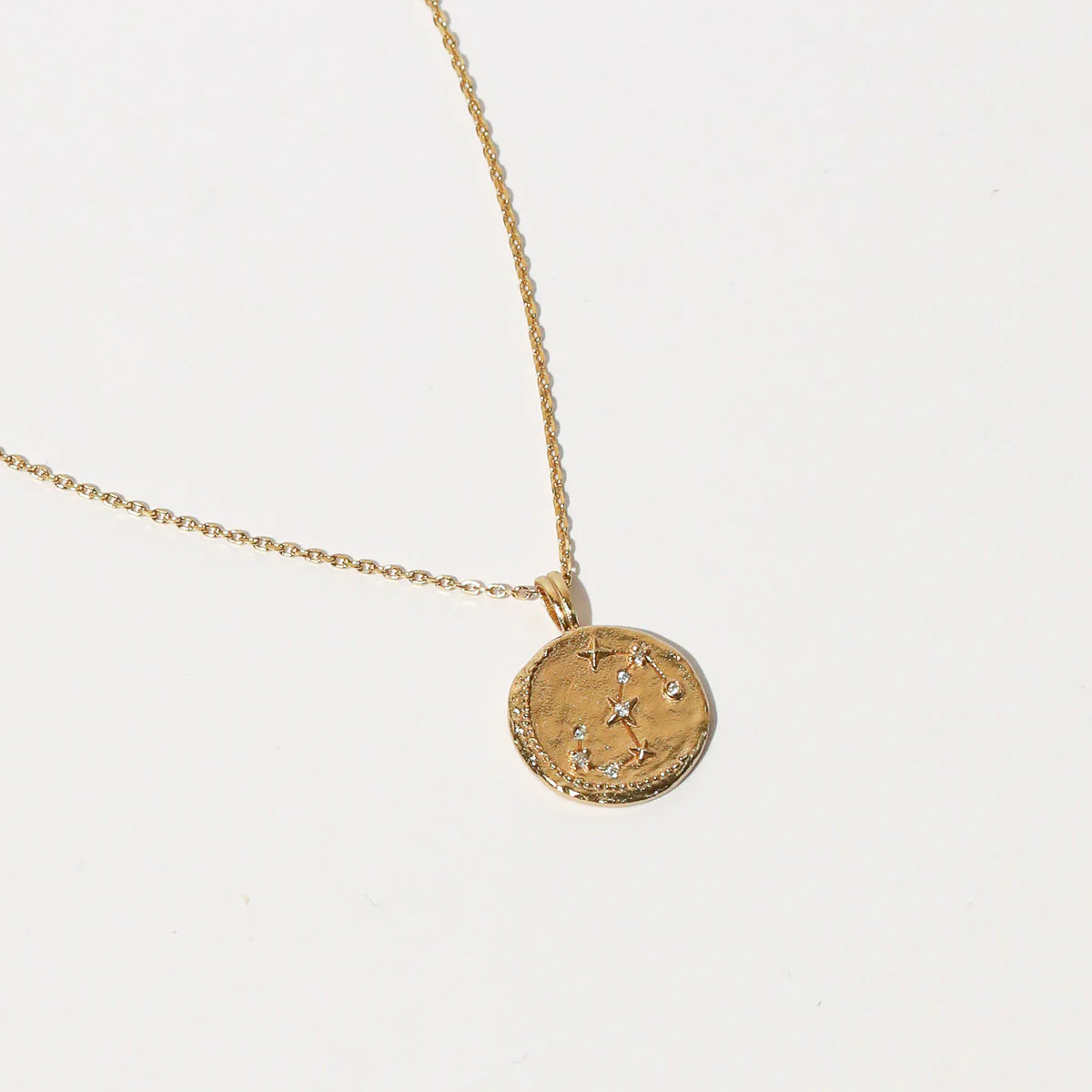 Scorpio Zodiac Pendant Necklace in Gold - Image 3