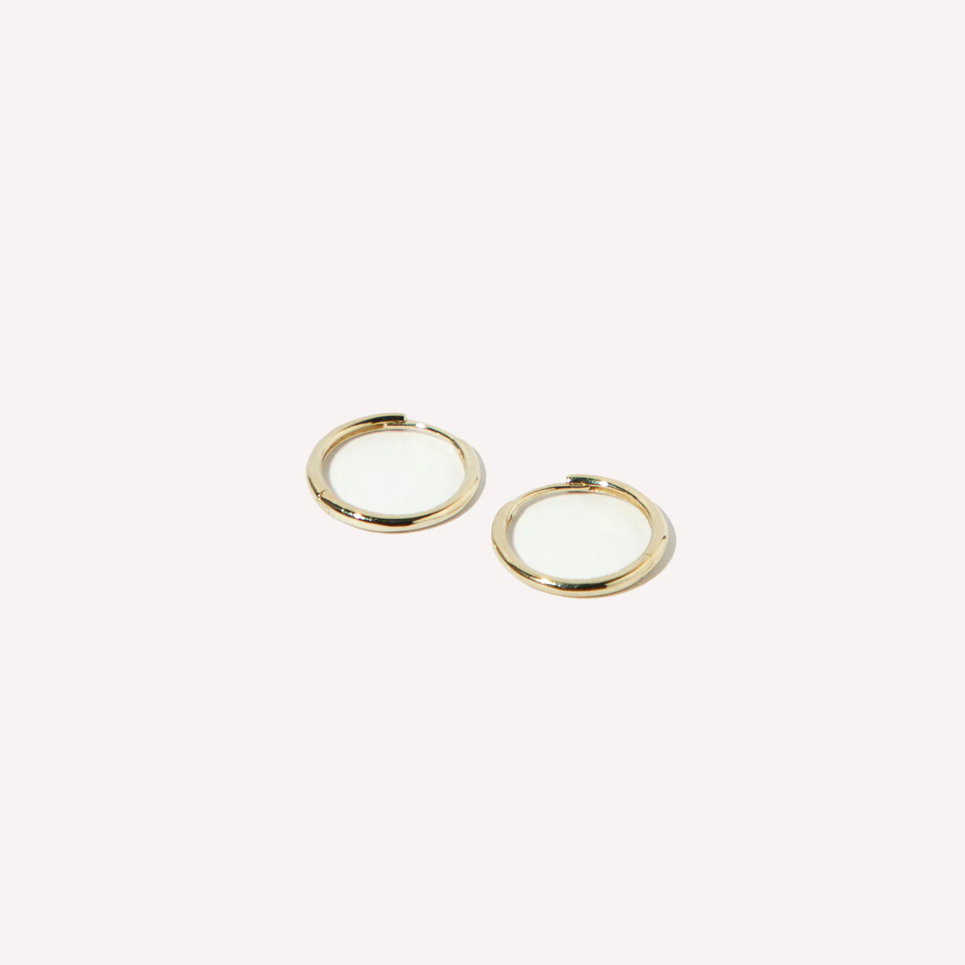 Simple 12mm Hoops in Solid Gold - Image 4